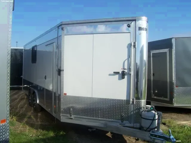 20FT Aluminum Enclosed Car Hauler-LOADED