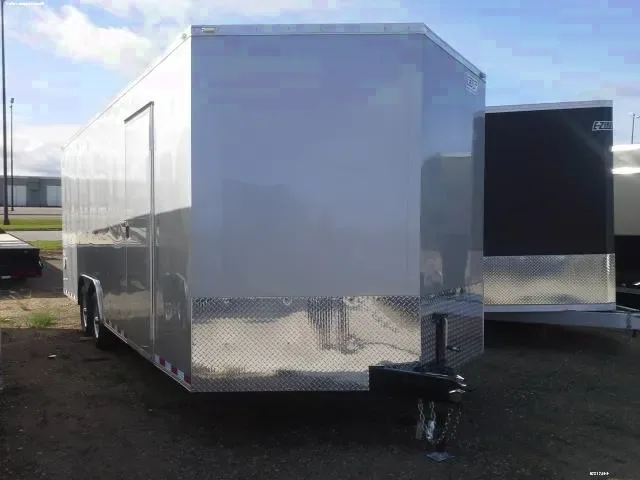 22FT SILVER ENCLOSED CAR HAULER