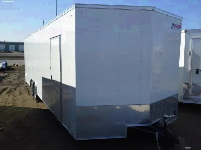 28FT V-nose White  Car Hauler