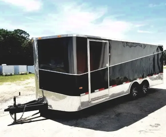Black and Charcoal 22ft Car Hauler