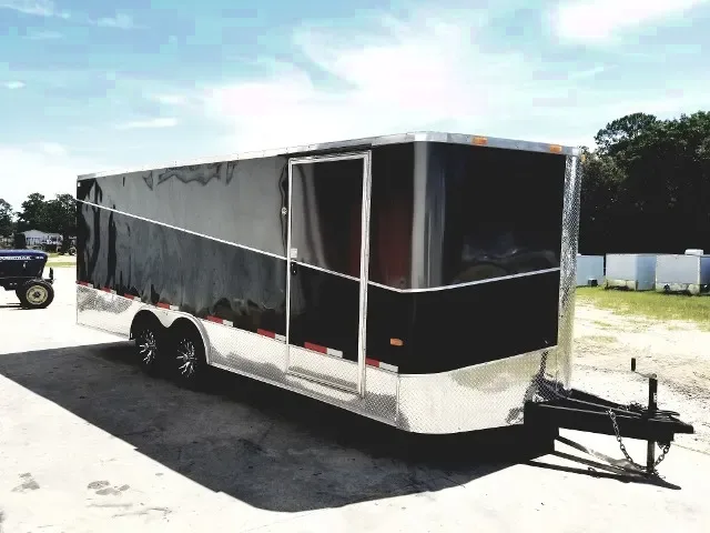 Black 22FT Car Hauler V-Nose