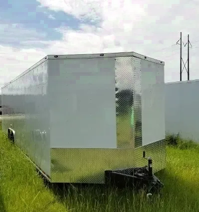 TA White V-Nose Car Hauler 28ft