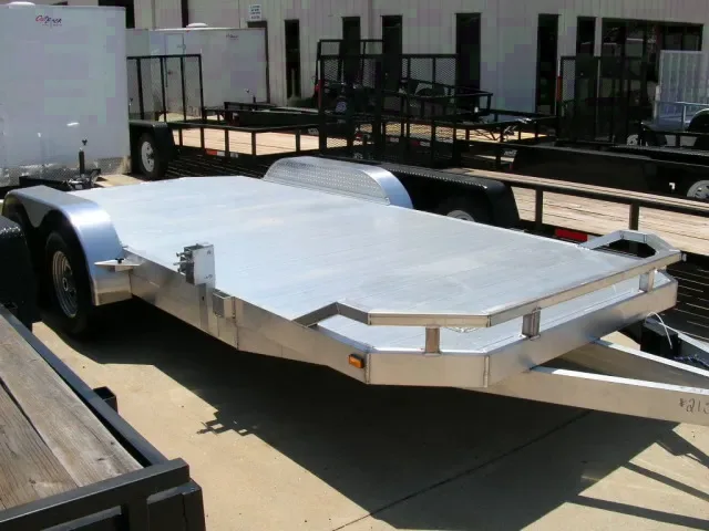 18ft   ALUMINUM AUTO HAULER - OPEN DECK