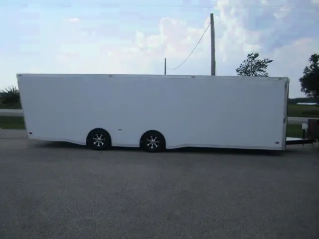 Steel 30ft Enclosed Car Hauler with Spread Axles