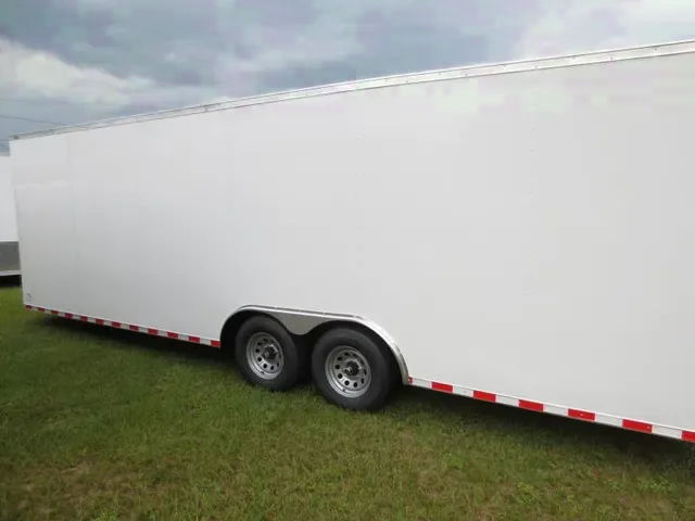 White V-Nose 24FT Tandem 5200lb Axles