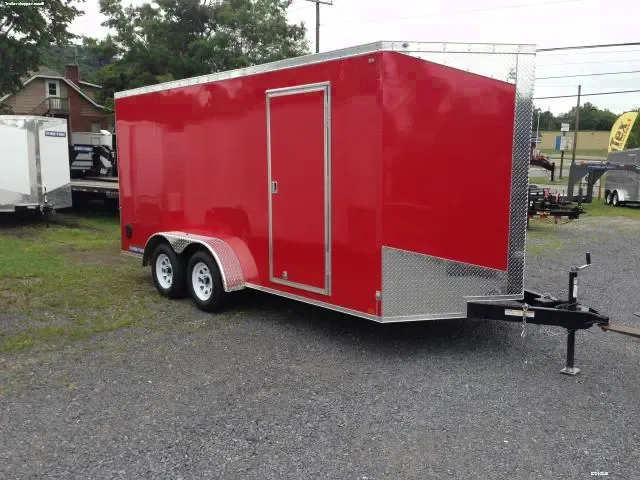16FT Wedge Front Cargo-Red