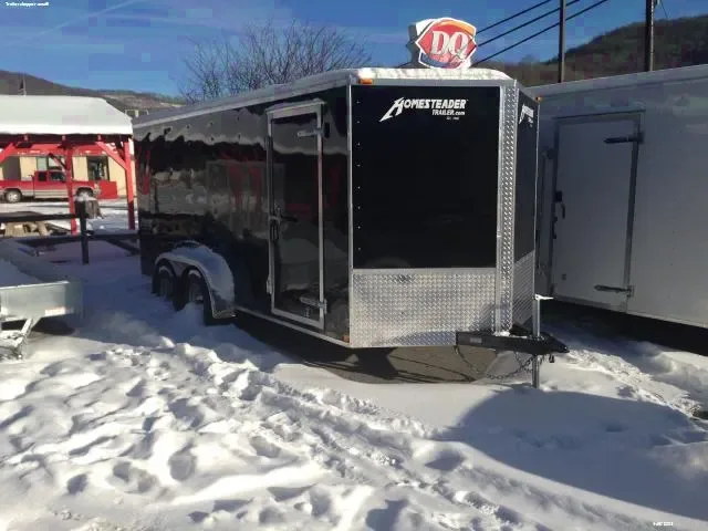 16ft 7K Enclosed Cargo Black V-Nose