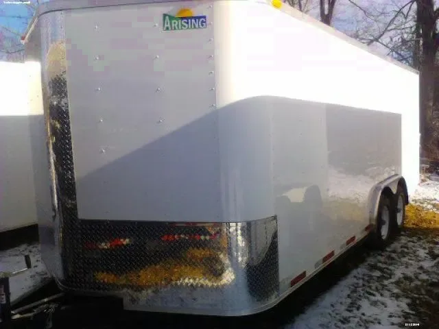 WHITE 20FT Cargo Trailer-5200lb Axles