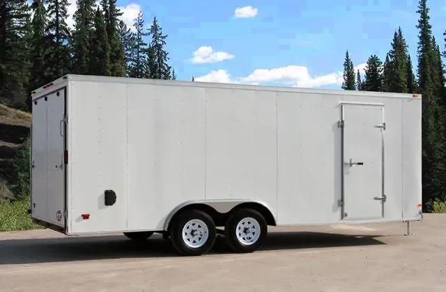 WHITE 20FT TANDEM AXLE WITH 3500LB CARGO