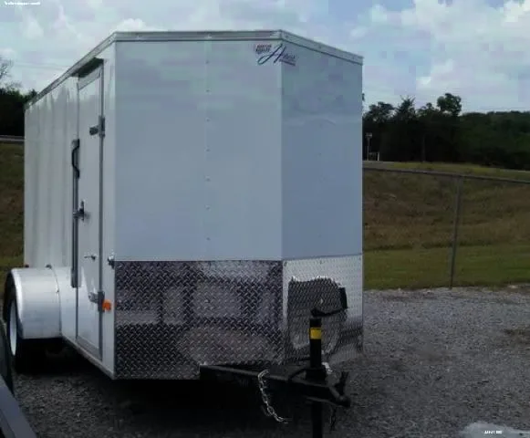 Enclosed  10ft White Cargo Hauler
