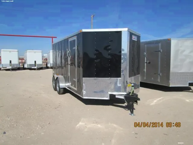 Cargo 16ft V-Nose Enclosed  Black