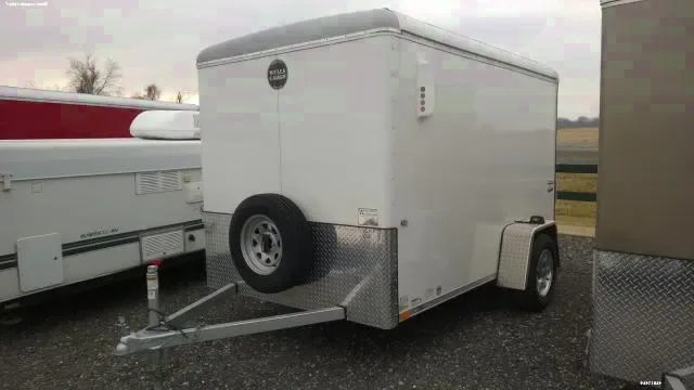 10ft Flat Front Cargo Trailer Single Axle Aluminum