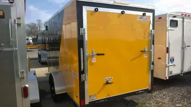 12ft Cargo Trailer Two Tone Black/Yellow