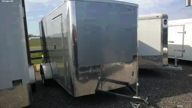 12ft Silver/Black all Aluminum Cargo Trailer