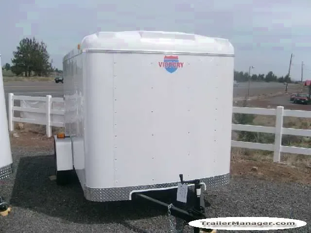 10ft  Single Axle WHITE With Double Door