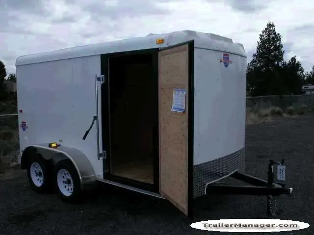 12FT  7K WHITE  Flat Front With Double Door