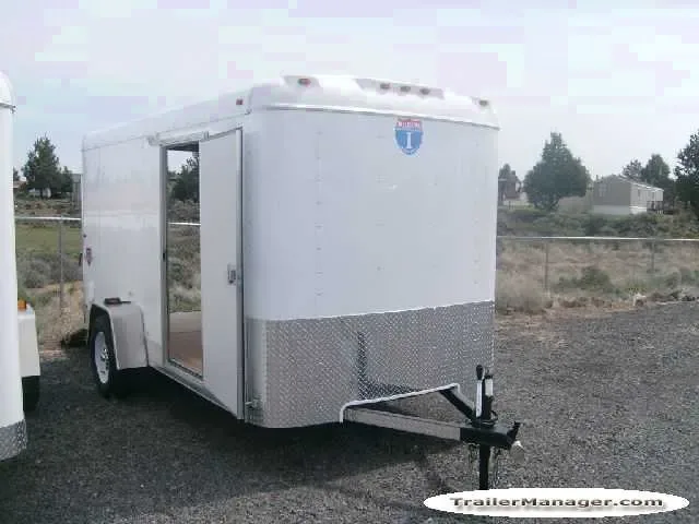 12ft Single Axle WHITE With Ramp and 3500lb Axle