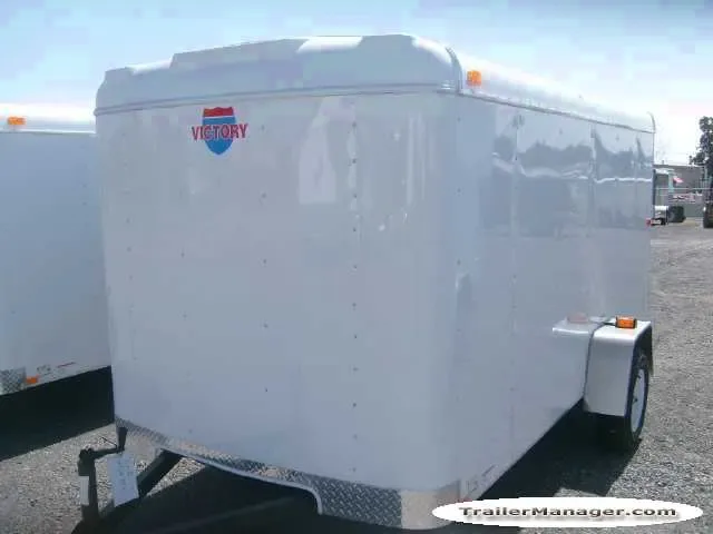 SA  12FT WHITE CARGO TRAILER