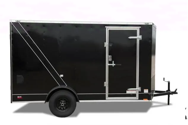 10ft Single Axle Enclosed Cargo - Black