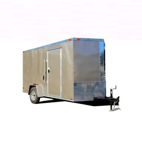10ft V-Nose Beige W/Side Door