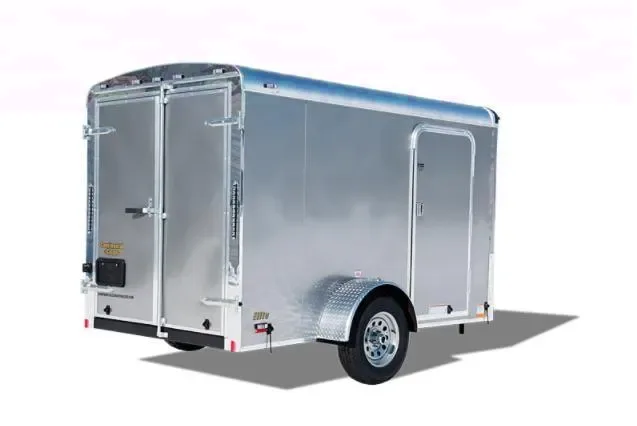 Pewter 12ft S/A Enclosed Trailer with Double Rear Doors