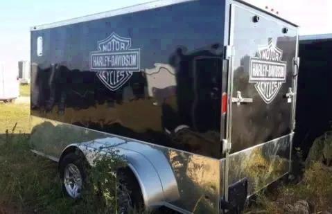 12ft T/A BLACK WITH HARLEY EMBLEM
