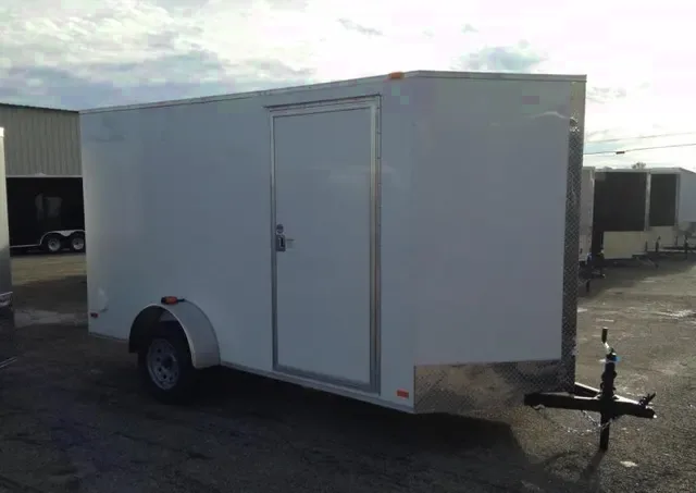 Silver 12ft S/A Enclosed Cargo Trailer