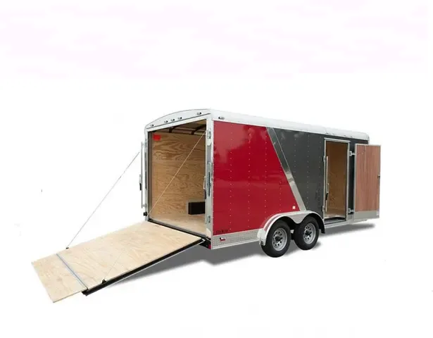 12FT RED AND CHARCOAL TWO TONE CARGO TRAILER
