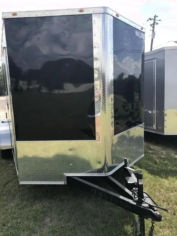 Black Cargo 14ft TA Enclosed Cargo Trailer