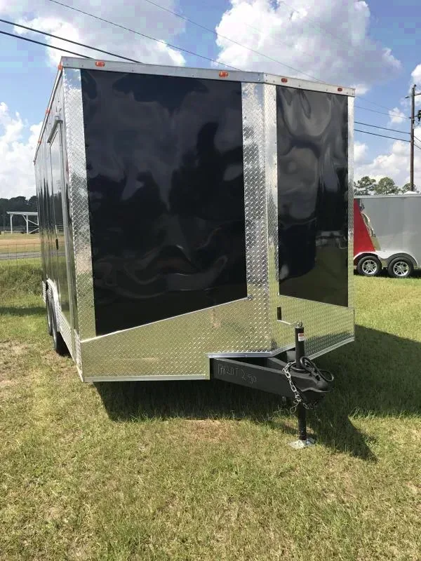 Black Cargo 16ft TA Enclosed Cargo Trailer