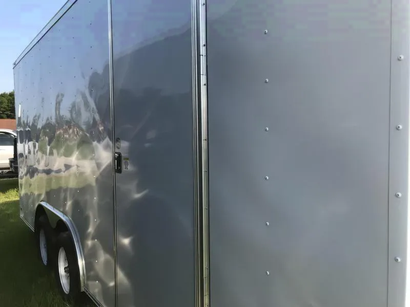 18ft TA CARGO, SIDE DOOR WHITE V-NOSE