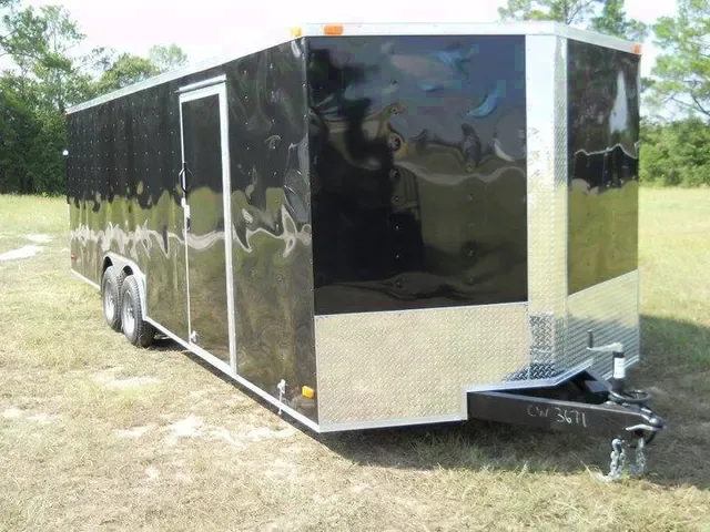 24ft Black V-Nose Ramp with Stoneguard