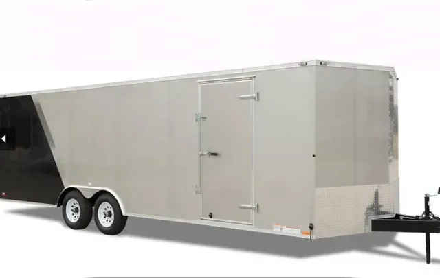 20ft 2-3500lb Enclosed Cargo - Silver/Black