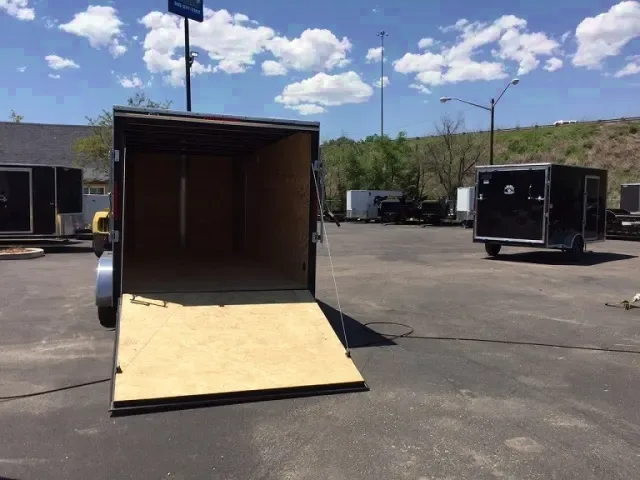 16ft v-nose Black cargo trailer