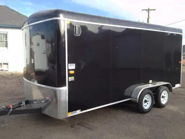 16ft Black TA Cargo Trailer w/Ramp Door