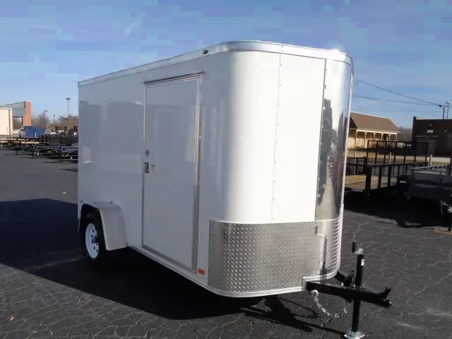 10FT  RAMP DOOR..WHITE CARGO TRAILER
