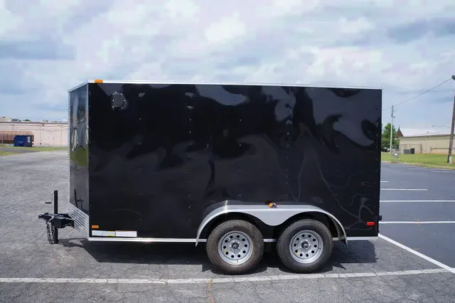 12FT TANDEM AXLE...RAMP DOOR...BLACK