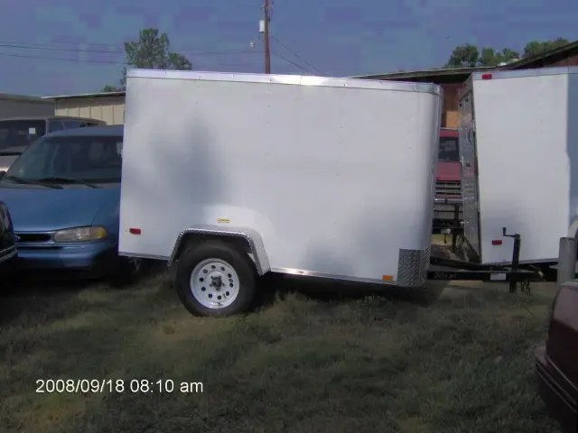 8FT SA - REAR RAMP WHITE FLAT FRONT
