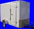 12FT SINGLE AXLE FLAT FRONT WITH RAMP