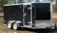 14FT CARGO Tandem Axle-BLACK V-NOSE