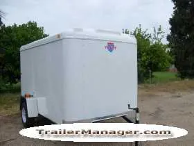10ft Single Axle With Double Door-Flat Front