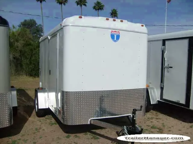 10ft Single Axle WHITE With Double Door