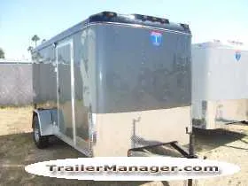 12ft Single Axle SILVER With Double Doors and Spare Tire