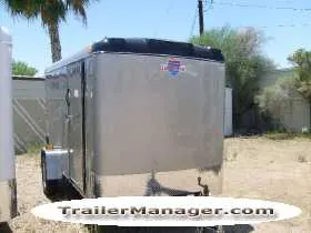 12ft  Single Axle CHAMPAGNE  With Double Door