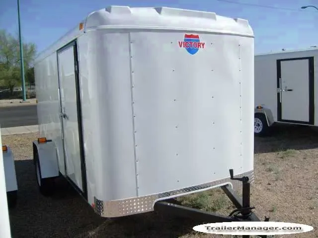 12ft  Single Axle WHITE With Rear Double Doors