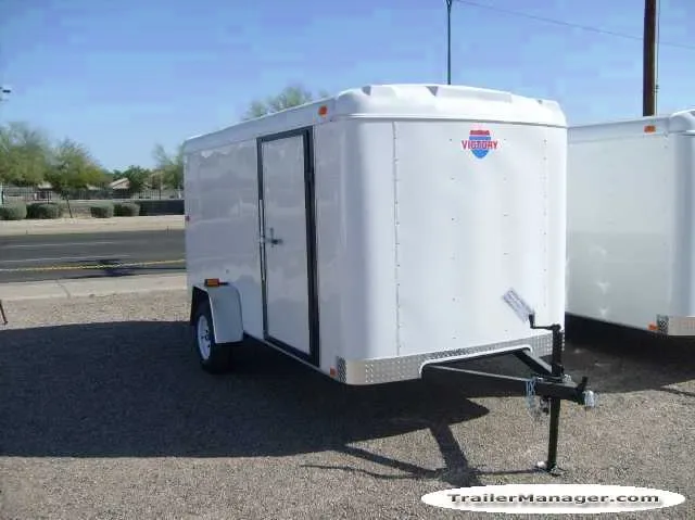 12ft  Single Axle WHITE With Ramp