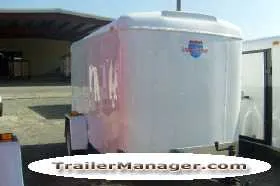 10ft Single Axle WHITE With Single Door