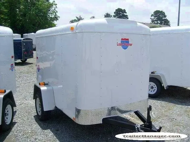 8FT  Single Axle WHITE  With Single Door-Loaded