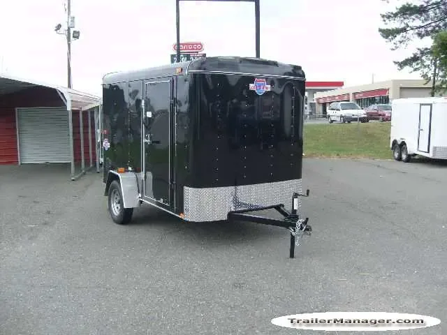 10FT  Single Axle BLACK With Ramp