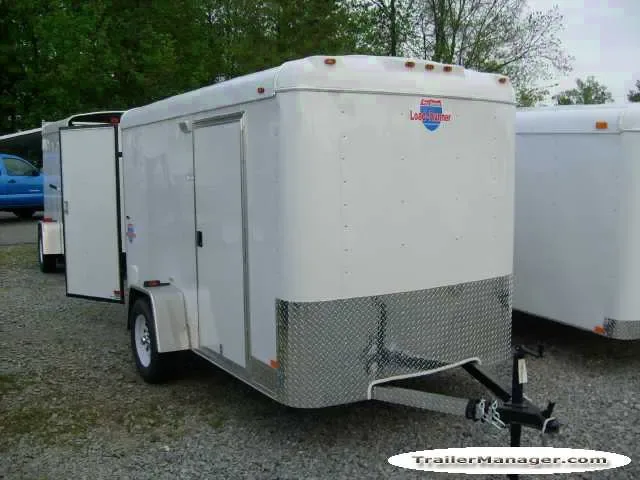 10FT Single Axle WHITE With Double Door